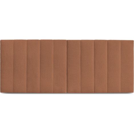 BOBOCHIC - Tête de lit TIMO tissu bouclette 250 Orange (1/3)