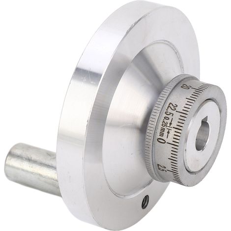 Volant de tour 80mm en alliage d'aluminium avec manivelle pour tours miniatures 7x12, 7x14, 0618, CJ18A (1/5)