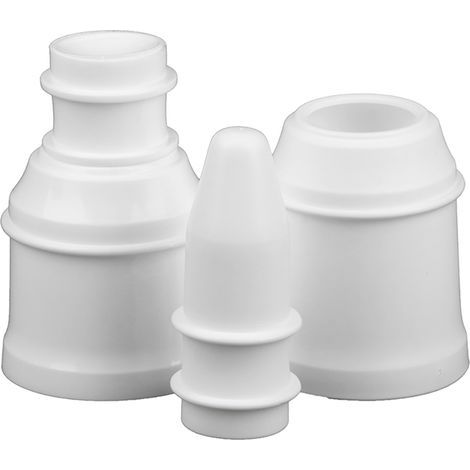 Lot de 6 housses en laine pour polisseuse de voiture, blanc (1/5)