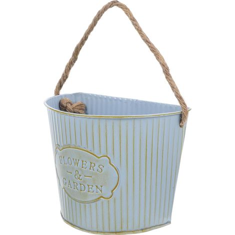 Jardinière murale vintage en fer Veemoon pour plantes et fleurs, décorative facile à installer (1/5)