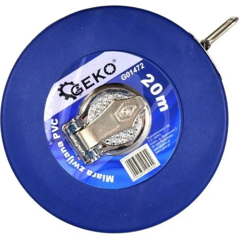 Ruban à mesurer geko g01472 20 m étui pvc durable (1/3)