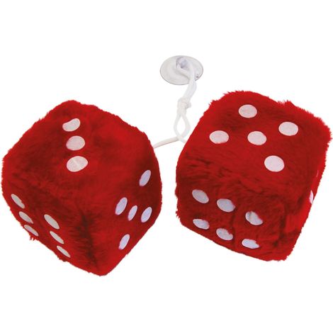 Des en peluche rouge