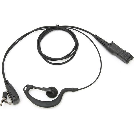Casque-micro G pour Motorola XIR P6620/P6600/XPR3300/XiR E8600/E8608/MTP3100/3150/3250, oreillette et microphone intégrés. (1/5)