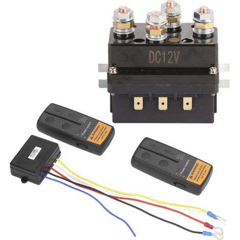 DC500A 12V Funk-Seilwinden-Fernbedienungsset, Seilwinden-Magnetrelais für ATV/UTV (8000 lbs bis 12000 lbs) (1/5)