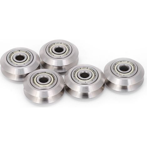 Stück Edelstahl-V-Lager für 3D-Drucker, Openbuilds Zubehör mit 5 mm Innenbohrung (1/5)