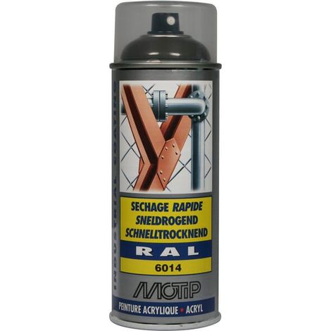 Vernice spray acrilica, RAL 6014 oliva 400 ml 07142 (1/3)