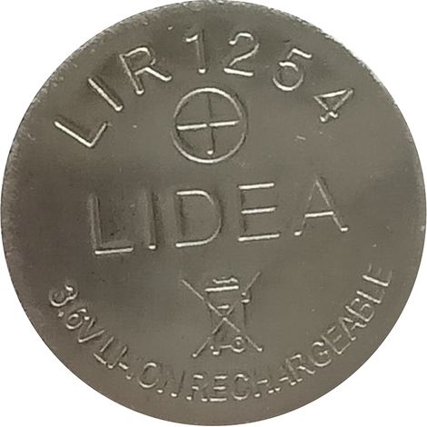 Pile bouton LIR1254 RS PRO, 3.7V, 12mm ( Prix pour 1 )