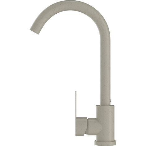 Granitan – Mitigeur de cuisine beige avec bec pivotant 360° – Hauteur 300mm – Finition élégante – Installation simplifiée avec kit inclus (1/5)