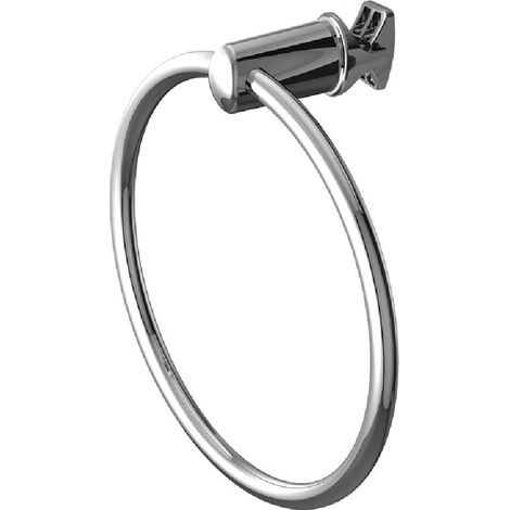 Handy Ring Scaldasalviette - Portasciugamano, si Fissa Direttamente sul Radiatore Scaldasalviette - Cromato (1/5)