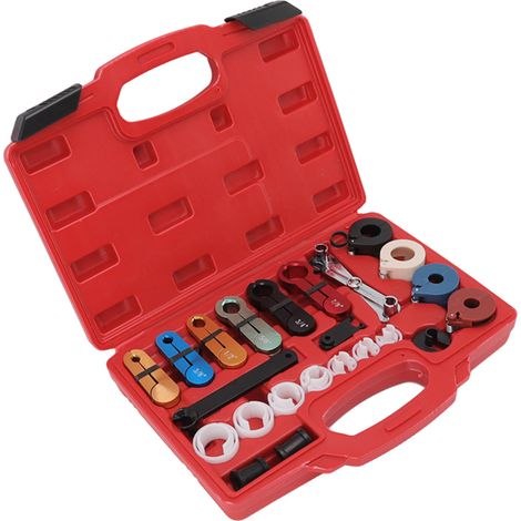 Kit 26 pièces Déconnexion Rapide Universel Ligne Carburant AC Outil Ensemble pour Véhicules (1/5)