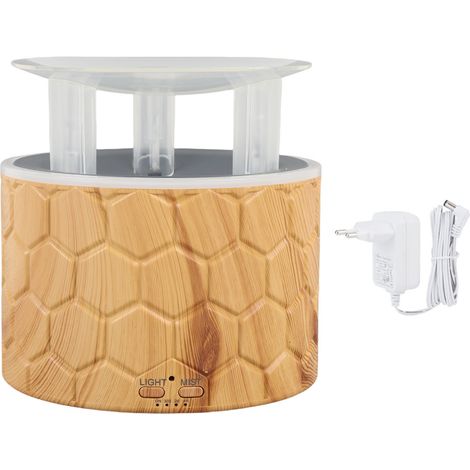 Humidificateur bureau 400ml diffuseur huile essentielle – Veilleuse minuterie arrêt auto maison chambre EU 100-240V, parfum (1/5)