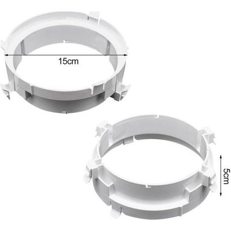 Adaptateur de tuyau de fenêtre pour climatiseur 150 mm, capuchon d'échappement pour climatiseur mobile, raccord de tuyau d'extension pour climatiseur mobile (1/5)