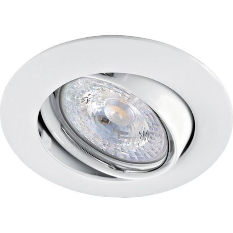 LUNAR LED Encastré GU10 blanc a/lpe LED 4W 3000K 500lm incl ARIC 51117 (1/3)