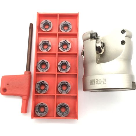 Applicable Ensemble de fraises CNC Inserts en carbure cémenté et outil de tournage de clé (6r50-22 + RPMT1204) (1/5)