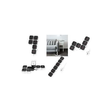 Regleta LogiLink LPS277 negra y blanca 1,5 metros