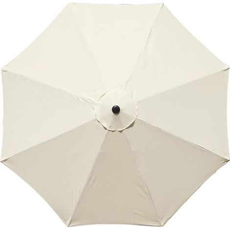 Replacement canopy for patio parasol, 3m, 8 ribs, outdoor cover for garden, courtyard, Beige (canopy only) (1/5)