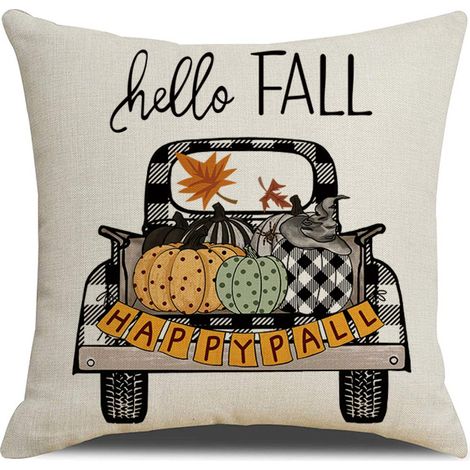 Hot-selling Pumpkin Carriage Ginkgo Leaf Pillowcase, Autumn Home Decor, Cushion, Backrest Pillow - Style 3 + Pillow Core - 5555cm
