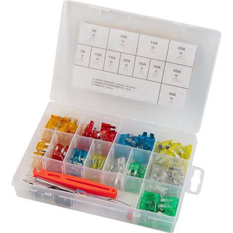 ASSORTIMENTO FUSIBILI PER AUTO IN SCATOLA 150PZ MAURER