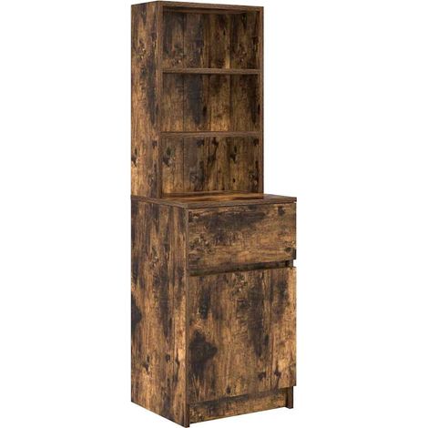 Maison Exclusive - Comodino Rovere Fumo 39x35x125 cm in Legno Multistrato