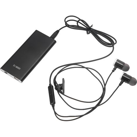 Amplificateur Sonore Numérique D3000, Réducteur de Bruit avec Écouteurs pour Amélioration Vocale