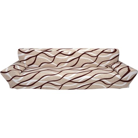 Housse de Canapé Extensible Tissu Doux Anti-dérapant Protection Meuble Lavable 4 Places 235-300cm Polyester Élastique Confort (1/2)
