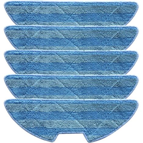 SABIR 5PCS Chiffon de vadrouille Compatible avec EZIclean One Aspirateur Robot Laveur Aqua Robot Aspirateur Microfibre Vadrouille Chiffon Remplacement (1/4)