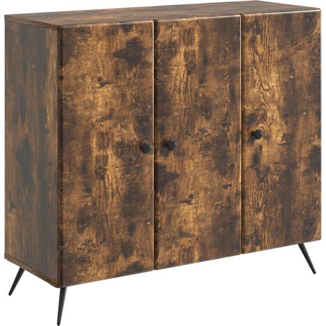 Sideboard Smoked Oak 89 x 34.5 x 80 cm Engineered Wood vidaXL