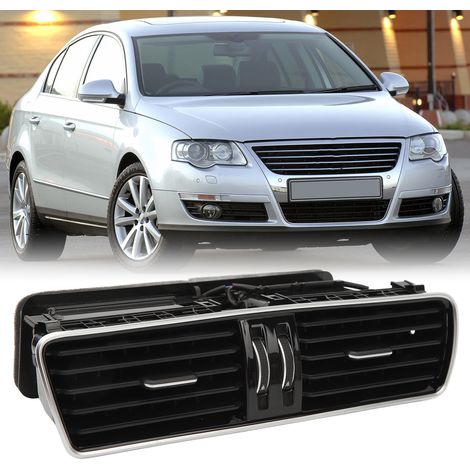 Schwarzes Chrom-Lüftungsgitter links mittig für VW Passat B6 CC Armaturenbrett 3AB819728A (1/5)