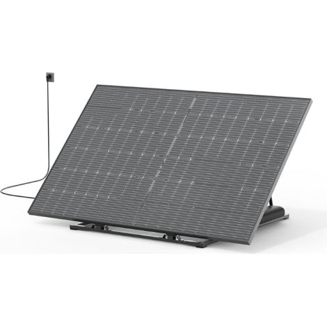 Jardibric – Kit solaire autonome 400W avec micro-onduleur MC4 – Installation facile sur prise 220V – Câble 4m – Support robuste IP67