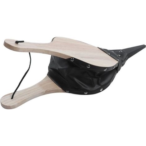 Soufflet de cheminée à fonctionnement manuel, bois massif Durable, cuir résistant à la chaleur, souffleur de feu largement utilisé pour barbecue, Camping, cheminée (1/5)