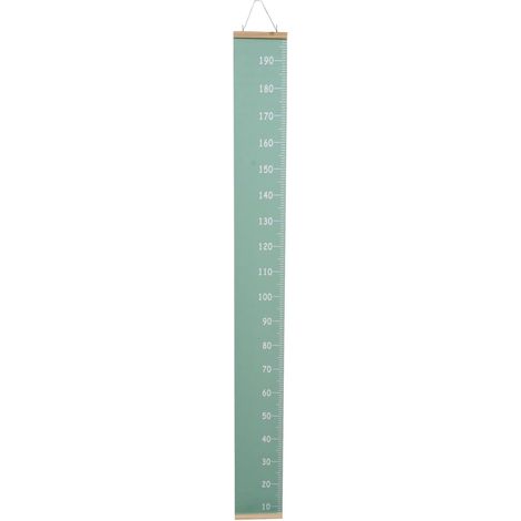 Règle de mesure de la taille des enfants Tableau de croissance des enfants Toise murale à suspendre 78.74X7.87 pouces en toile et bois pour chambre d’enfants et closet facile à (1/5)
