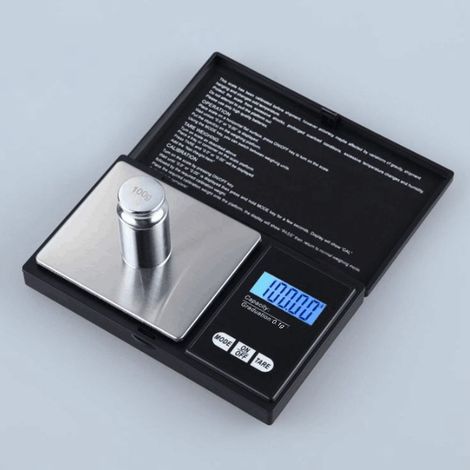 Balance de cuisine, capacité 500 g, précision 0,1 g, affichage numérique, outil de mesure pour aliments et thé.