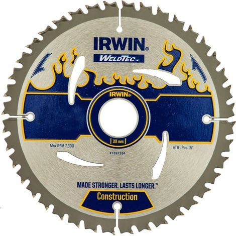 Irwin - Disco sierra circular weldtec 210mm/40t