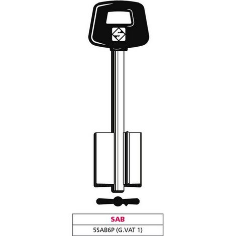 5PZ CHIAVE A DOPPIA MAPPA 5SAB6P (G. VAT 1) SAB