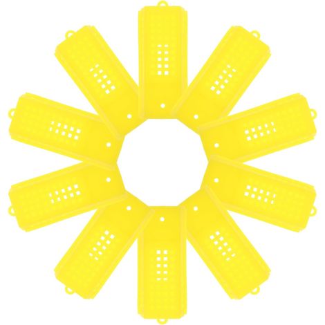10 kit di isolamento per api in plastica gialla (1/4)