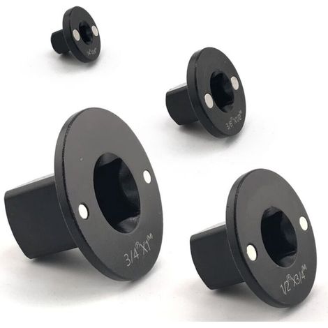 Black drive ratchet adapter, set of 4 low-impact socket adapters, drive ratchet adapter (1/5)