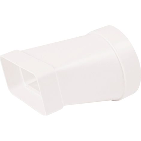 Adaptador rectangular / circular blanco Blanco 55×110 /Ø 100 (1/2)