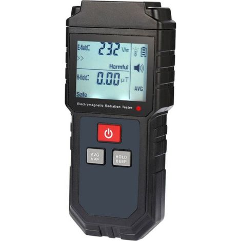 Portable Electromagnetic Radiation Tester, Electric Field Magnetic Field Dosimeter Detector, with Sound and Light Alarm (1/5)