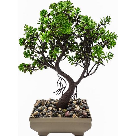 Bonsai artificiale di Pino giapponese da 25x17,5 cm - Per decorazione di casa o ufficio (1/5)
