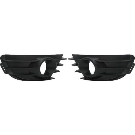 1 Paire de Couvercles de Calandre Antibrouillard, Calandre de Pare-chocs Avant Antibrouillard Noir pour Citroen C4 2004‑2008 (1/5)
