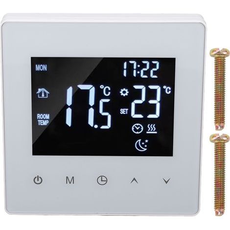 Touch Screen Thermostat Digital Display Constant Temperature Controller for Floor Heating Boiler White AC 90‑240V K2MRH3A WIFI (1/5)