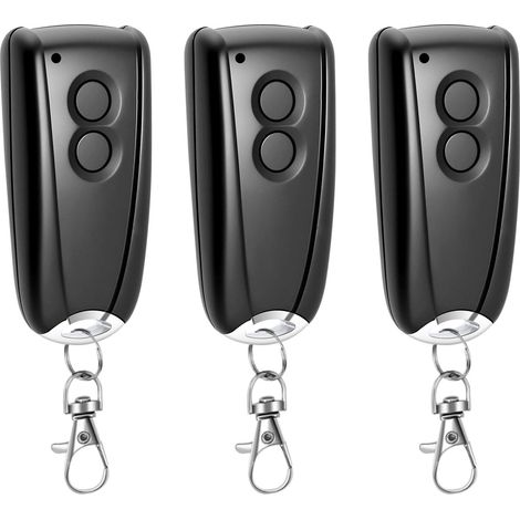 Universelle 433-MHz-Torfernbedienung – Kompatibel mit Ecostar RSC2-433, Liftronic 500/700/800, Portronic D2500/D5000/S4000 – Geeignet für automatische Tore, 2 Kanäle (3er-Pack)