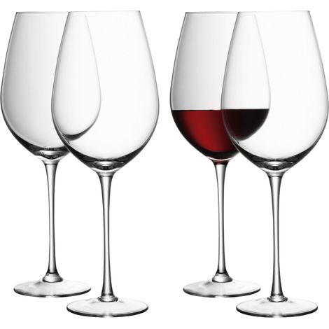 Lot de 4 verres à vin rouge Wine, 850 ml, transparents (1/5)