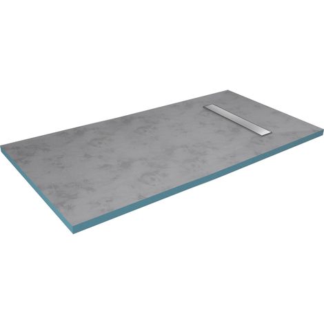 receveur de douche a carreler 90x140cm recoupable avec bonde caniveau