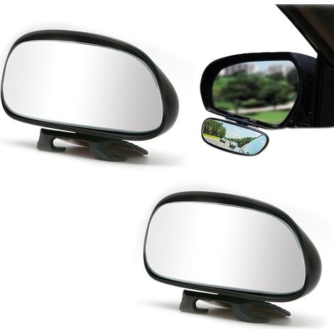 Rétroviseur Additionnel 2 Pièces Retroviseur Conduite Accompagnée Rotatif à 360° Miroir Retroviseur Exterieur Haute Définition Grand Angle Auto Adhésif pour Voitures Camions et SUV (1/5)