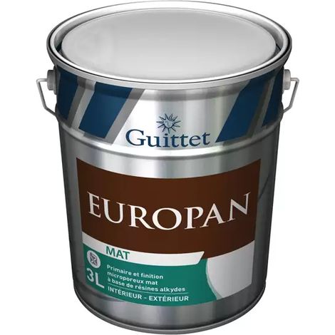 Peinture GUITTET Europan - Mat blanc - 10L - 29653 (1/2)