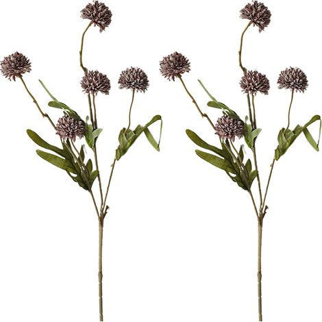 Fleurs De Pissenlit Artificielles - Décoration Mariage Et Maison - 5 Têtes Par Tige - Lot De 2 Pièces (1/5)