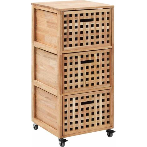 vidaXL Mueble de baño madera maciza de nogal 41x41x91 cm (1/4)
