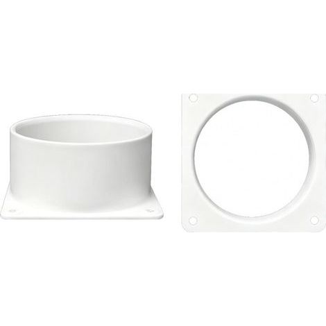 Joint de bride de ventilation en PVC, plaque murale en-Blanc 1 (1/2)