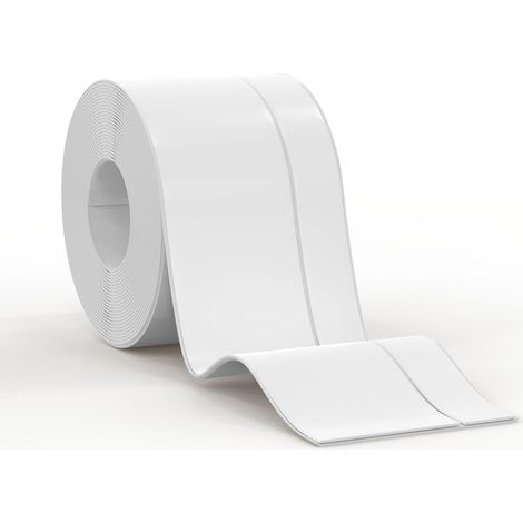 Plinthe Souple Autocollante, 15 Mètres Plinthe Flexible en PVC 50 x 20 mm, Plinthe Pliable Pour Cuisine, Salle de Bain et Mur, Décorative, Résistante aux UV, Blanche (1/5)